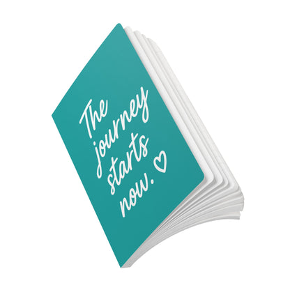 Deep Aqua The Journey Starts Now A5 Lined Journal