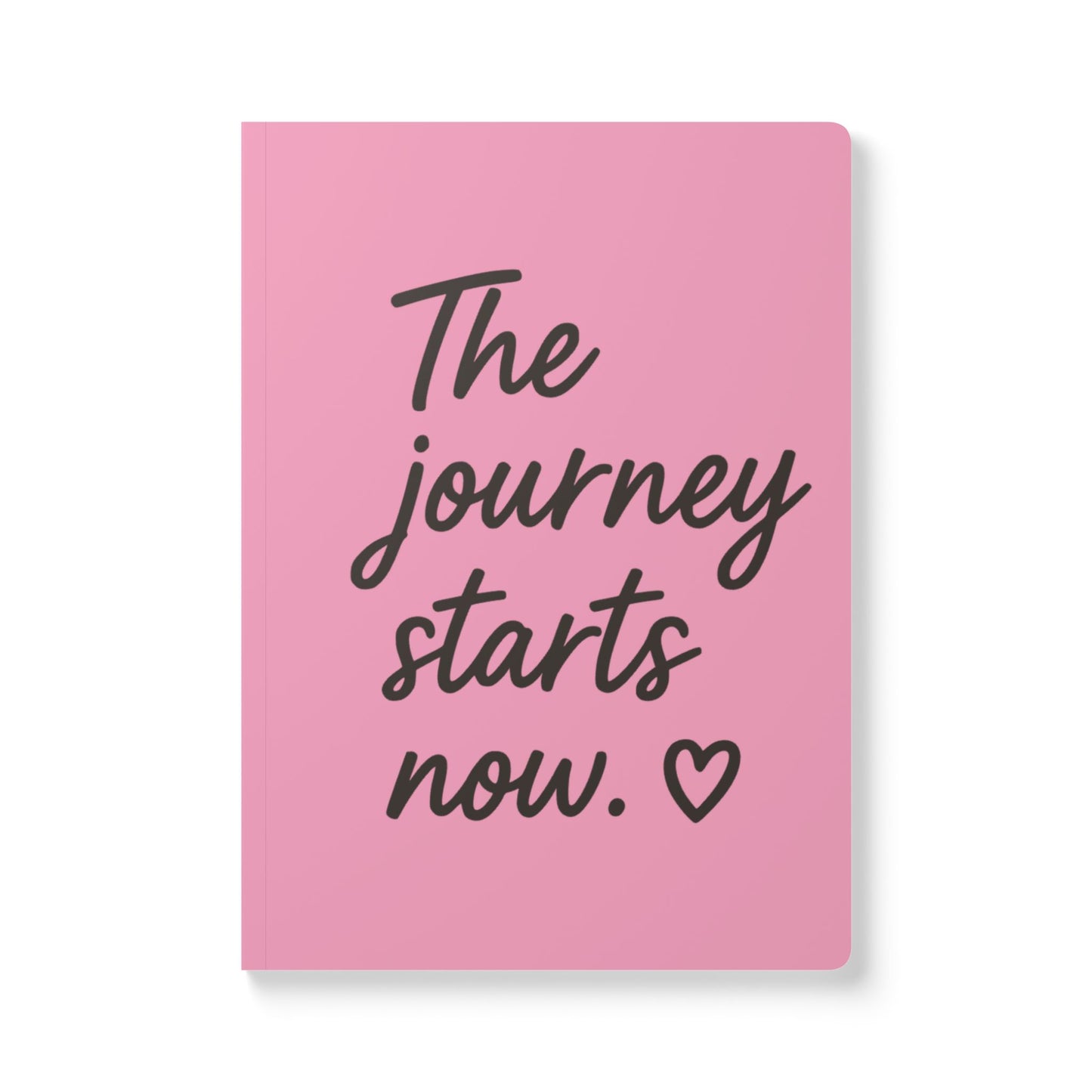 Light Pink The Journey Starts Now A5 Lined Journal