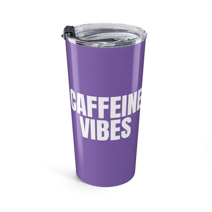 Purple Caffeine Vibes 20oz Stainless Steel Tumbler | Color Coordinated Collection