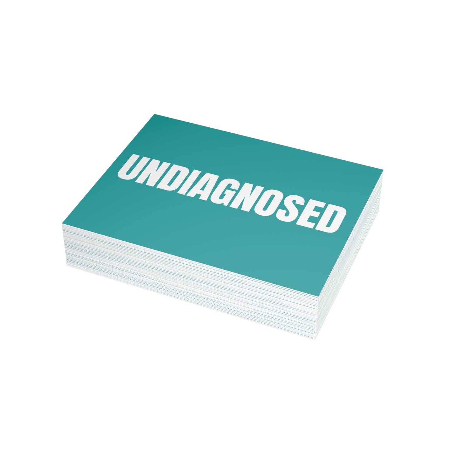 Deep Aqua Postcard Set Pack of 10, 30 or 50 w/ Envelopes | Coordinated Collection