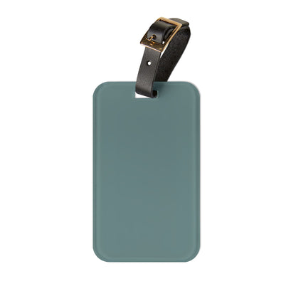 Dusty Blue Luggage Tag Acrylic Travel Tag
