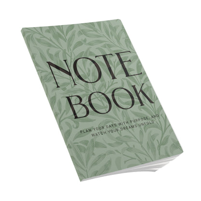 Sage Leaves A5 Lined Journal Minimal Botanical Notebook | Coordinated Collection