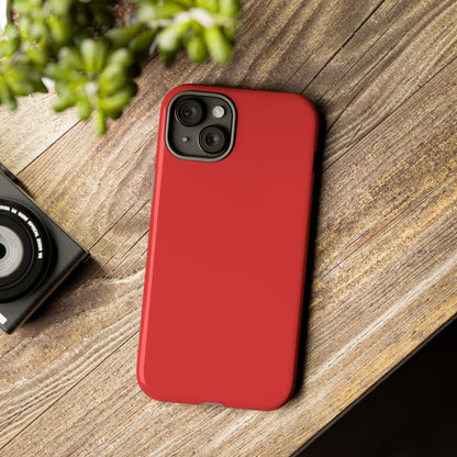 True Red Tough Cell Phone Case Matte or Glossy Protective Case iPhone Samsung