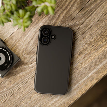 Black Tough Cell Phone Case Matte or Glossy Protective Case iPhone Samsung