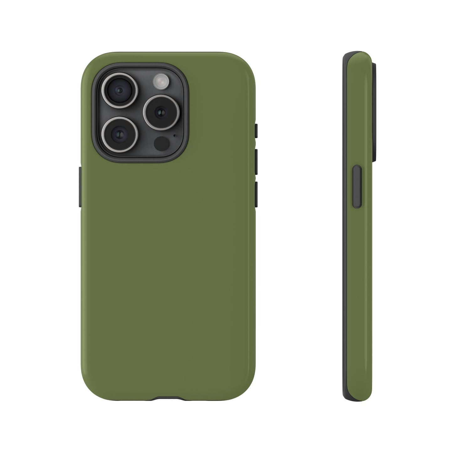 Olive Tough Cell Phone Case Matte or Glossy Protective Case iPhone Samsung