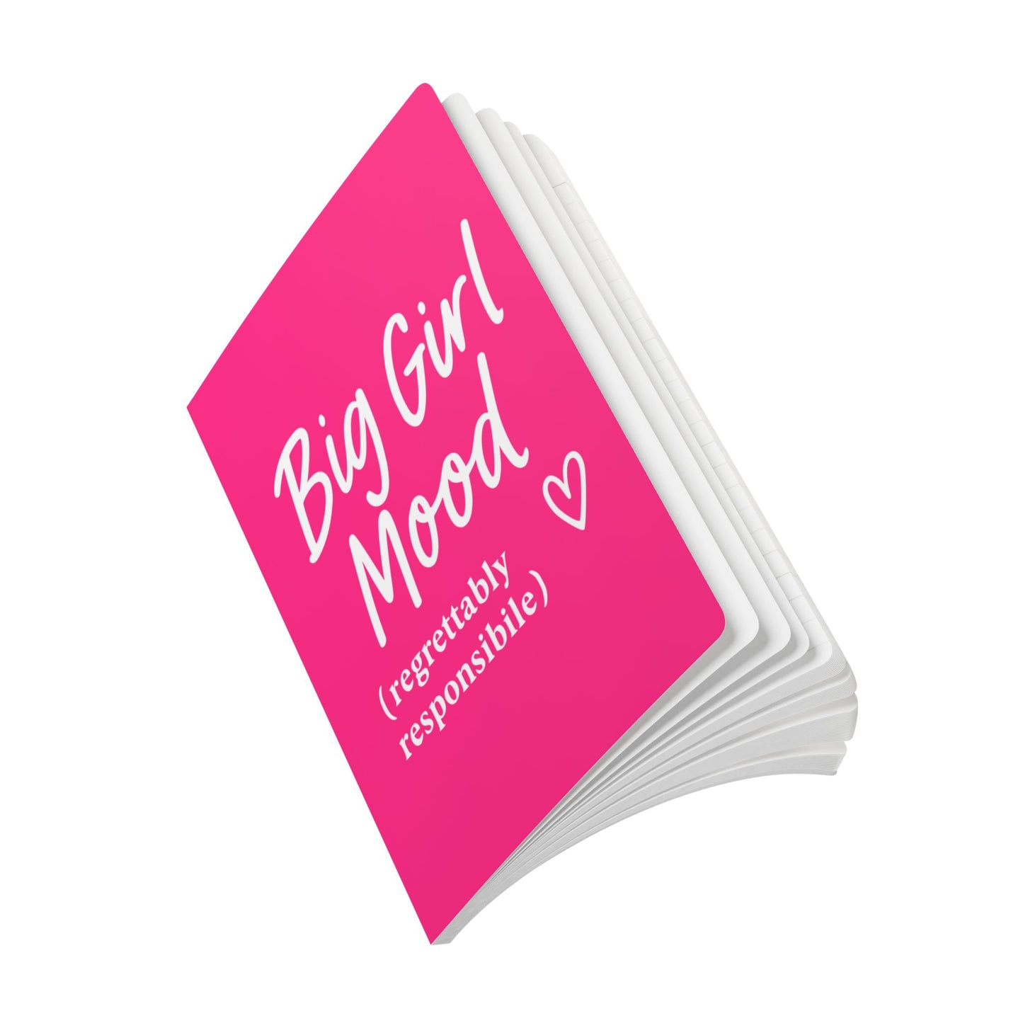Pink Big Girl Mood A5 Lined Journal