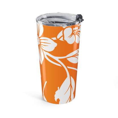 Tangerine Floral 20oz Stainless Steel Tumbler | Coordinated Collection