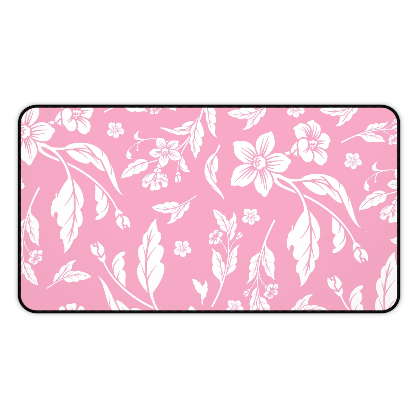 Light Pink Floral Desk Pad (12x18, 12x22 or 16x32)