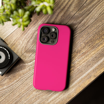 Pink Tough Cell Phone Case Matte or Glossy Protective Case iPhone Samsung