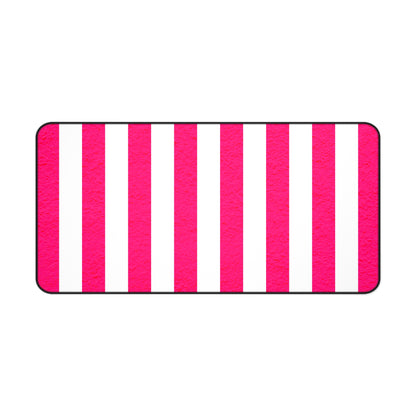 Pink Stripe Desk Mat Office Desk Decor (12/18, 12/22, 16/32)
