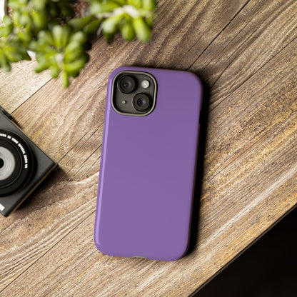 Purple Tough Cell Phone Case Matte or Glossy Protective Case iPhone Samsung