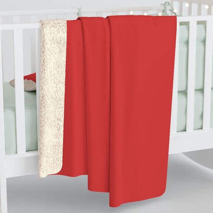 True Red Sherpa Fleece Blanket Cozy Plush Throw 3 Sizes Soft Warm Blanket