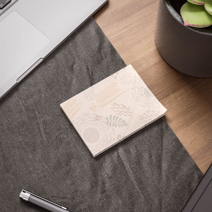 Neutral Flow Sticky Notes Abstract Neutral Post It Notes (7 Sizes)