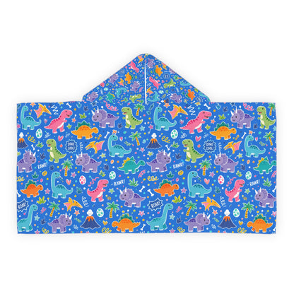 Blue Dino Baby/Kid Hooded Towel Dinosaur Bath Towel
