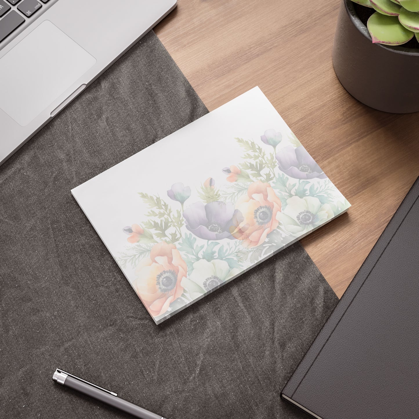 Decorated Floral Sticky Notes Botanical Floral Post It Notes (7 Sizes)