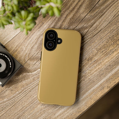 Muted Gold Tough Cell Phone Case Matte or Glossy Protective Case iPhone Samsung