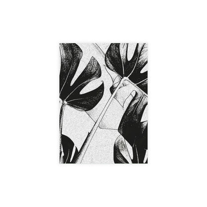 Monstera Leaf Black White Postcards