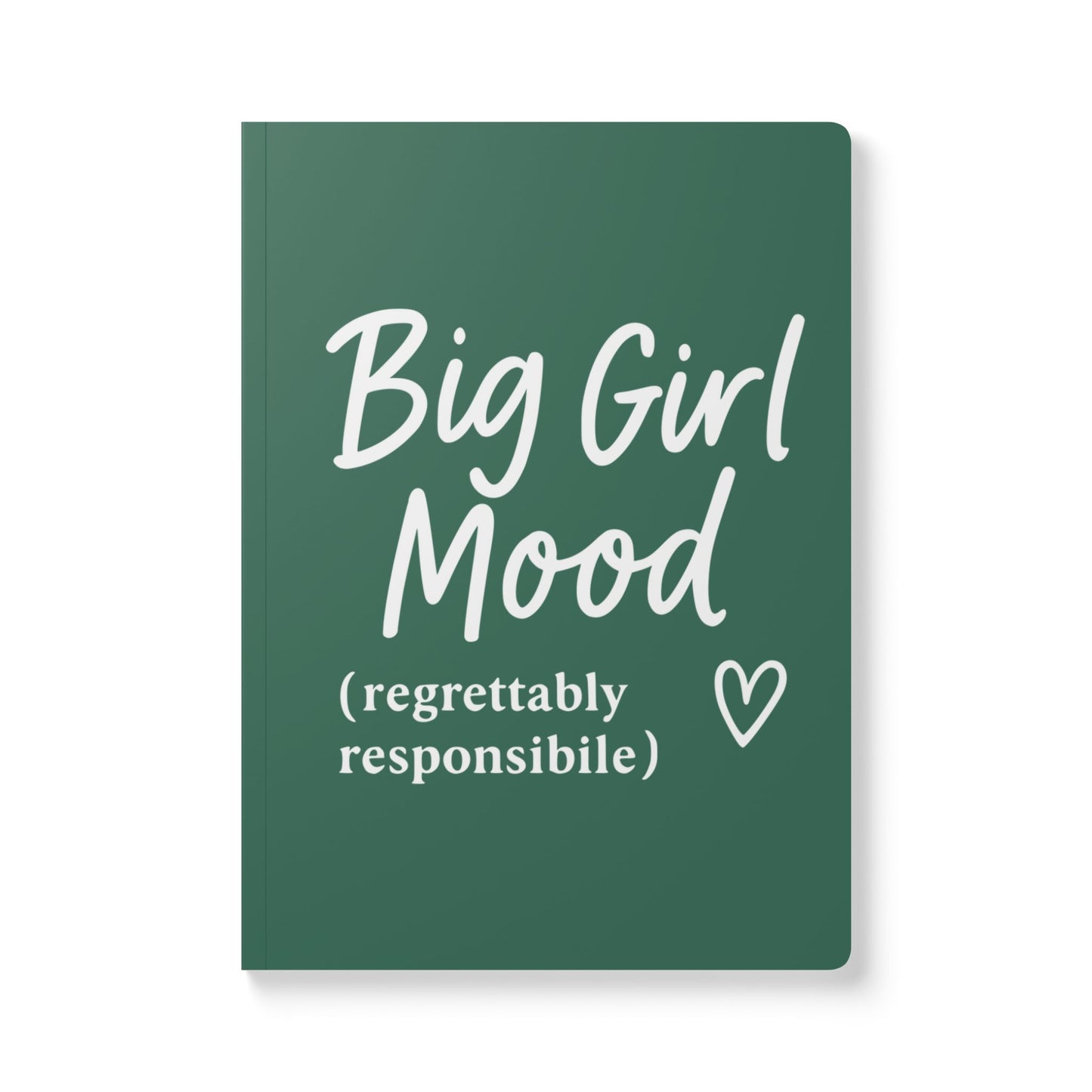 Leaf Green Big Girl Mood A5 Lined Journal