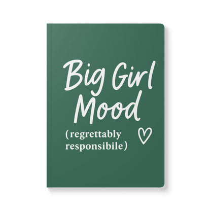 Leaf Green Big Girl Mood A5 Lined Journal