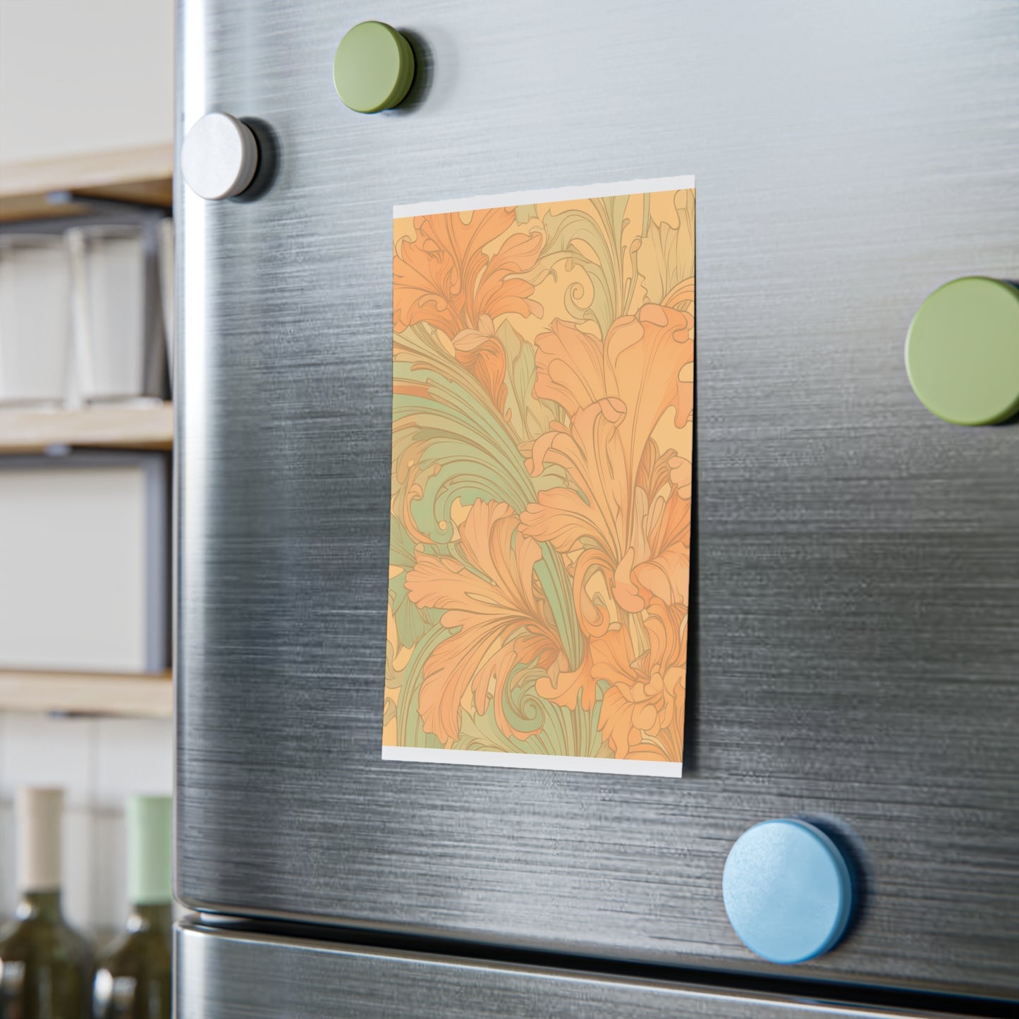 Coral Flourish Sticky Notes Floral Post It Notes (7 Sizes)