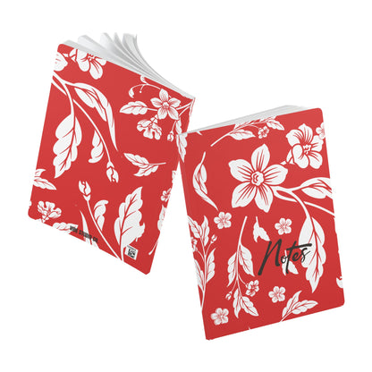True Red Floral A5 Lined Journal Coordinated Collection