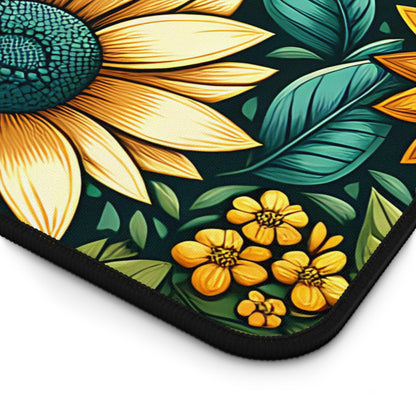 Sunflower Grove Desk Pad