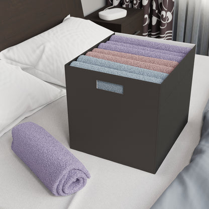 Muted Charcoal Felt Storage Box Foldable Organizer Bin Home Storage Basket