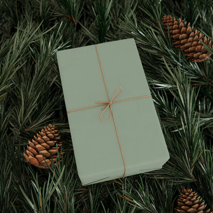 Sage Wrapping Paper Matte or Glossy Gift Wrap 3 Sizes Fine Art Paper