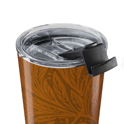 Saddle Tan Botanical Bloom  20oz Tumbler Insulated Travel Mug
