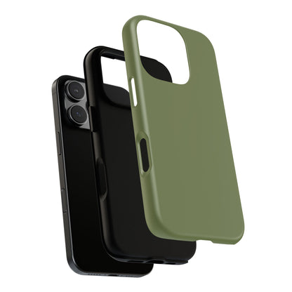 Olive Tough Cell Phone Case Matte or Glossy Protective Case iPhone Samsung