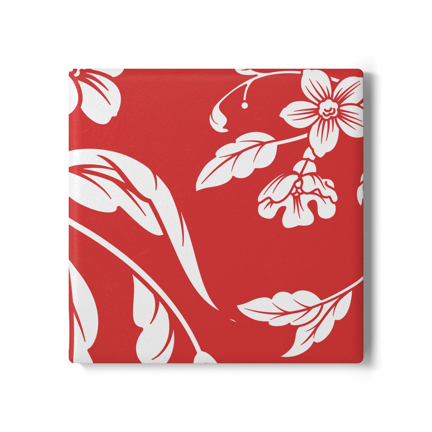 True Red Floral Ceramic Coaster Coordinated Collection