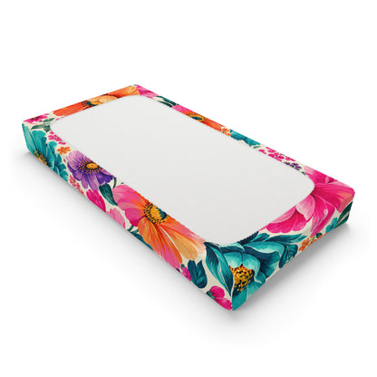 Dreamy Floral Baby Changing Pad Cover Floral Nursery Changing Pad Cover