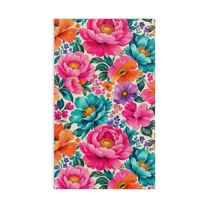 Dreamy Floral Hand Towel Painterly Floral Bathroom Hand Towel