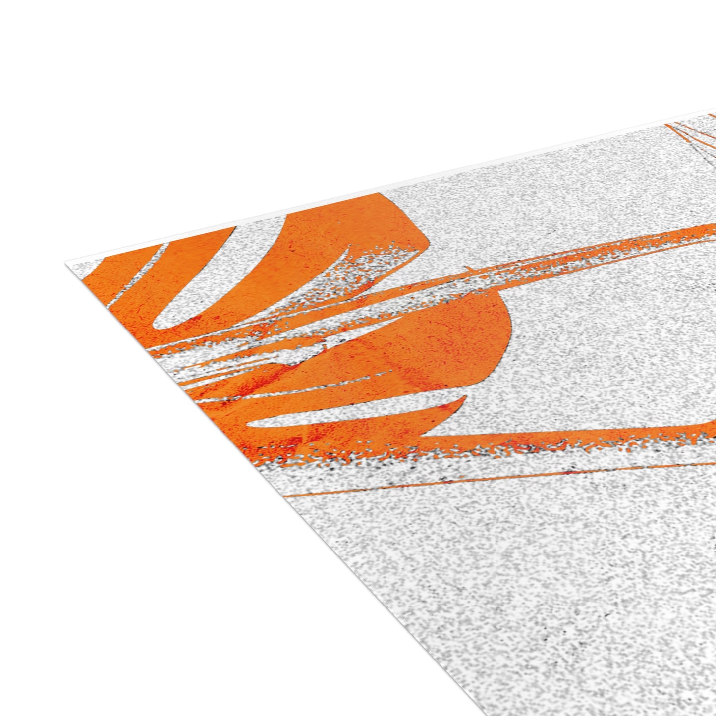 Monstera Leaf Tangerine Postcards