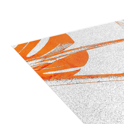 Monstera Leaf Tangerine Postcards