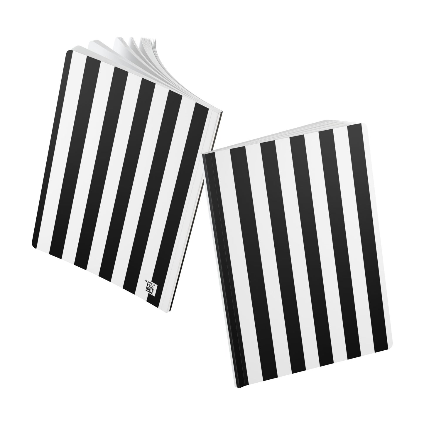 Black Stripe A5 Lined Journal, 100 or 200 pages
