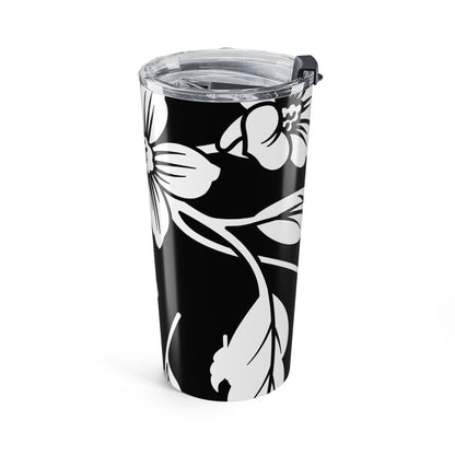 Black Floral 20oz Stainless Steel Tumbler | Coordinated Collection