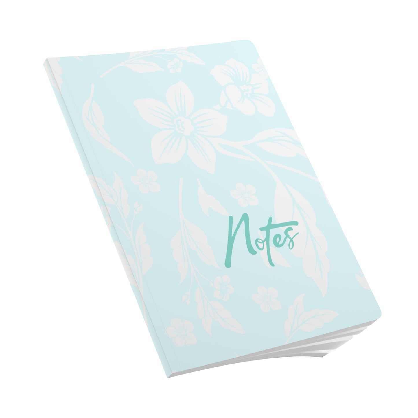 Ocean Blue Floral A5 Lined Journal Coordinated Collection