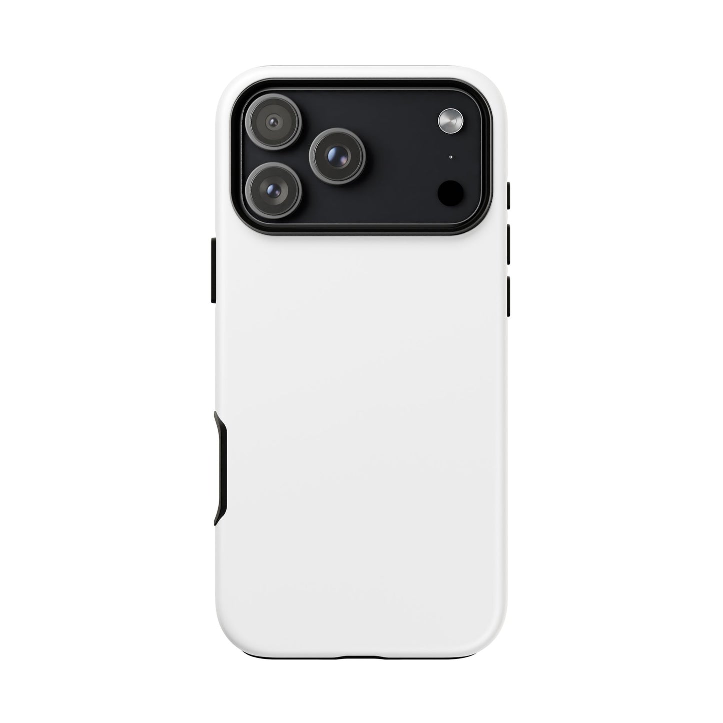 White Tough Cell Phone Case Matte or Glossy Protective Case iPhone Samsung