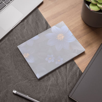 Blue Floral Heaven Sticky Notes Blue Floral Post It Notes (7 Sizes)