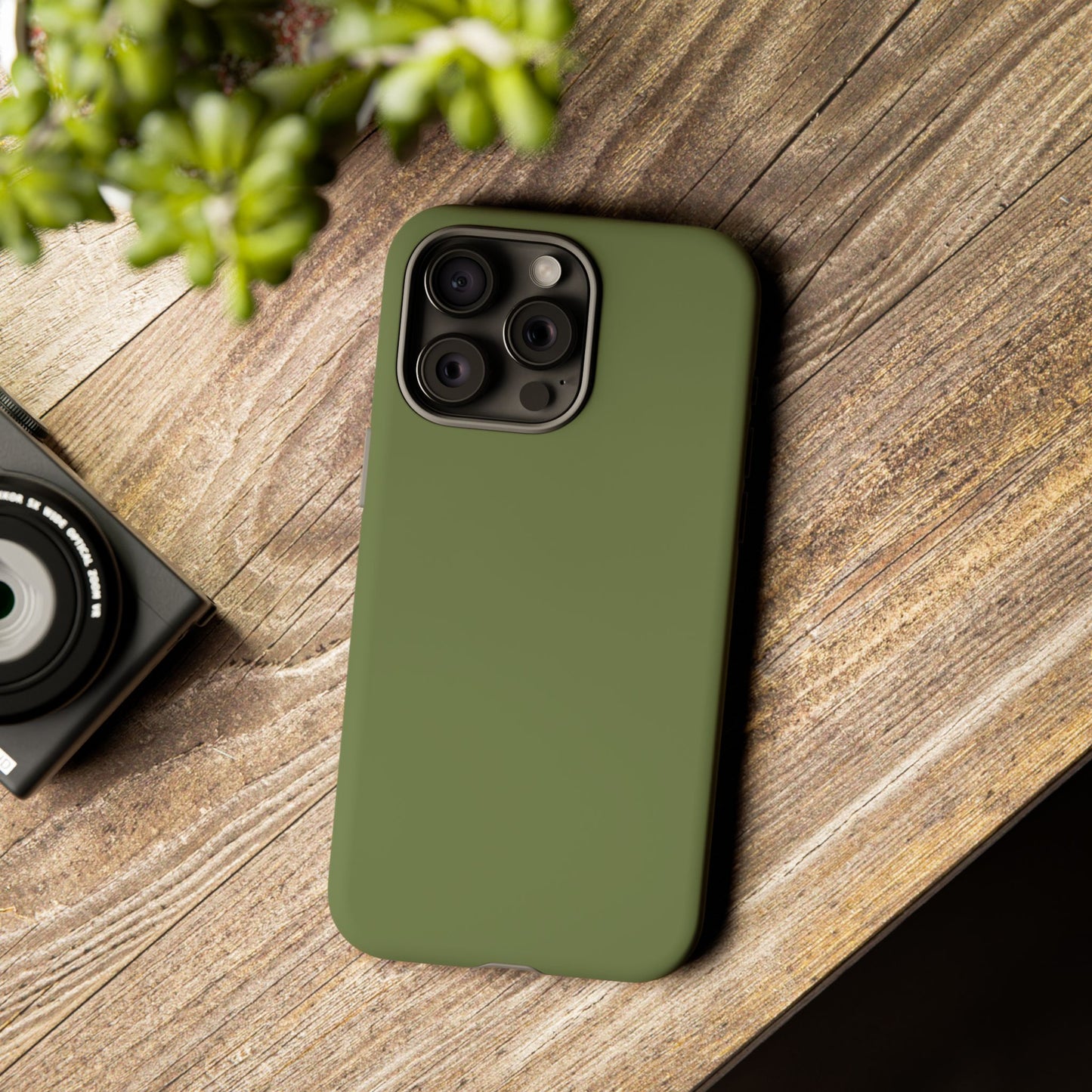Olive Tough Cell Phone Case Matte or Glossy Protective Case iPhone Samsung