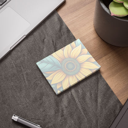 Sunflower Grove Sticky Notes Sunflower Post It Notes Botanical Notes (7 Sizes)