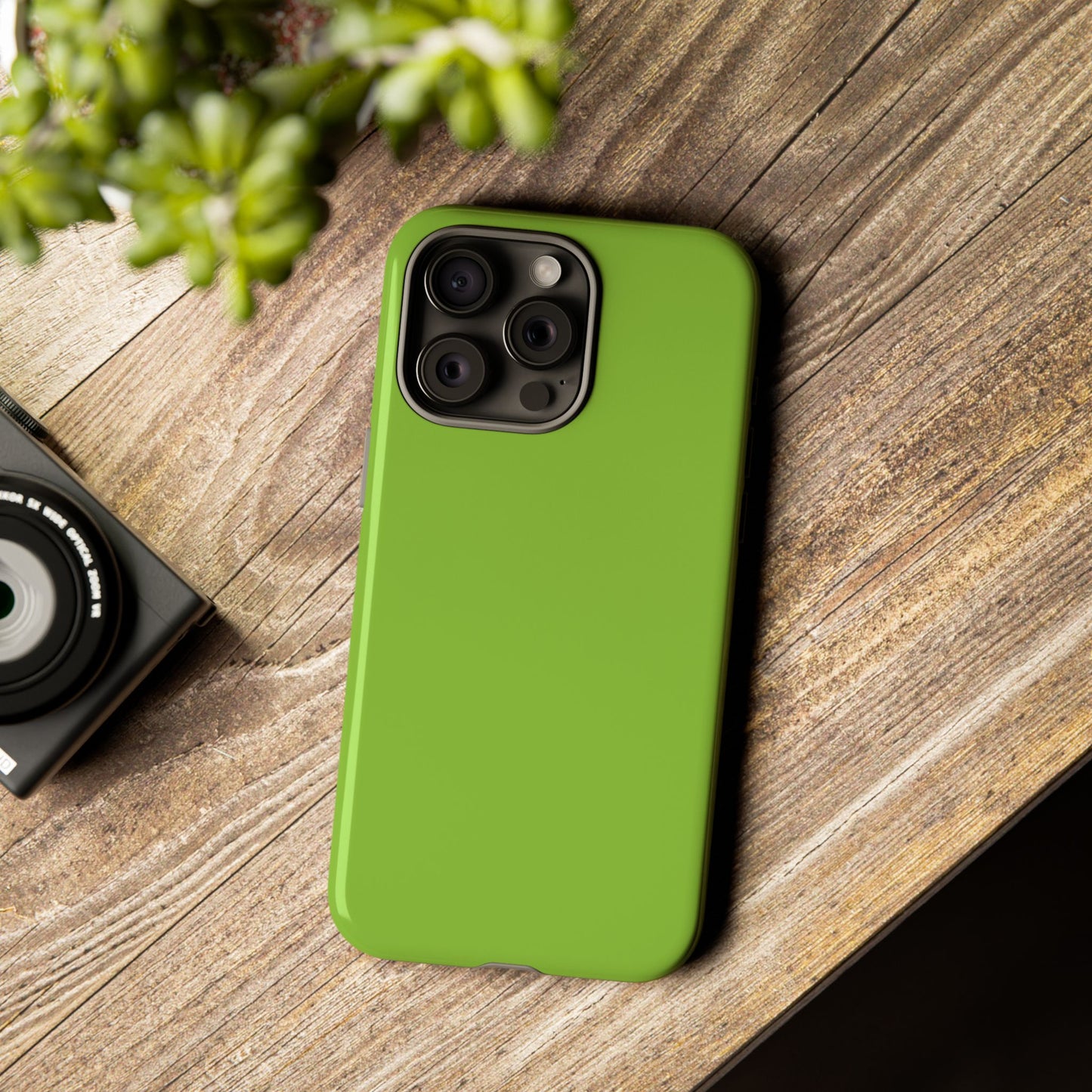 Muted Lime Tough Cell Phone Case Matte or Glossy Protective Case iPhone Samsung