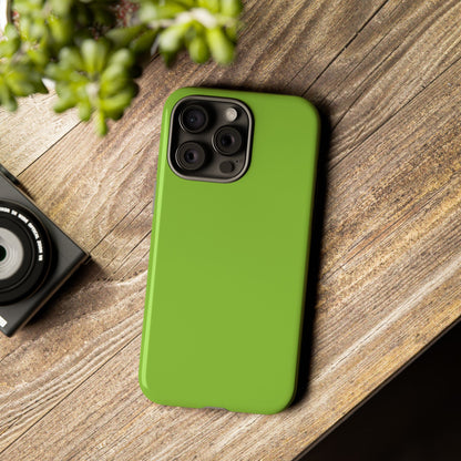 Muted Lime Tough Cell Phone Case Matte or Glossy Protective Case iPhone Samsung