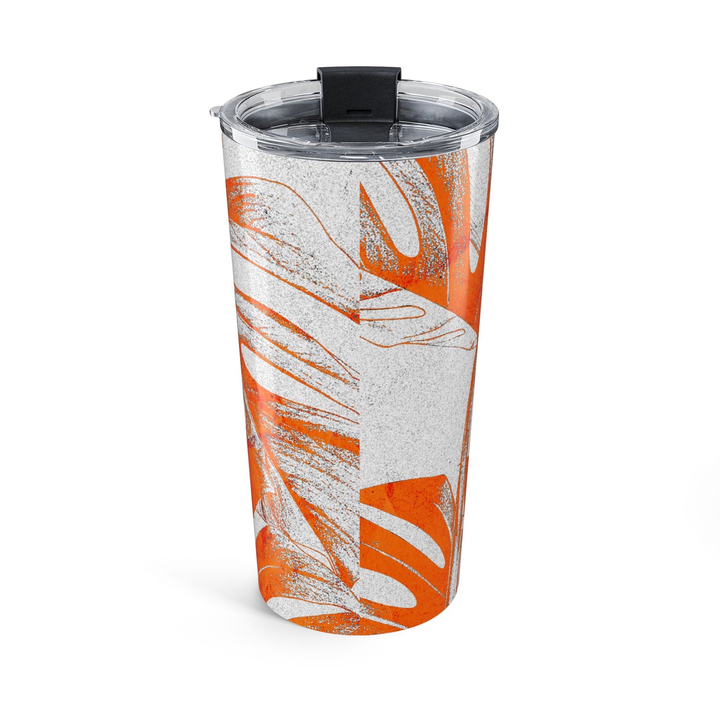 Monstera Leaf Tangerine 20 oz Tumbler