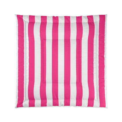 Pink Stripe Comforter Pink and White Striped Comforter Bedding