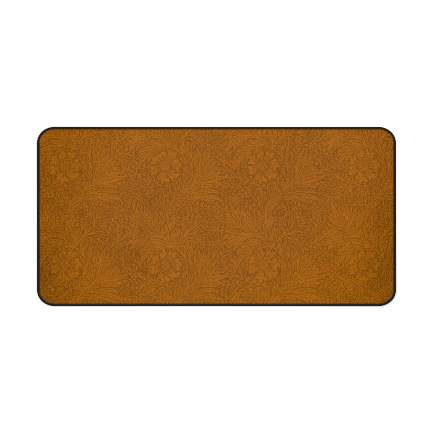 Saddle Tan Floral Desk Mat (12x18, 12x22, 16x32)