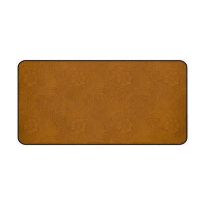 Saddle Tan Floral Desk Mat (12x18, 12x22, 16x32)