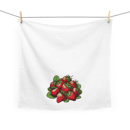 Strawberry Kitchen Tea Towel Cotton Dish Towel Fruit Design Decorative Towel