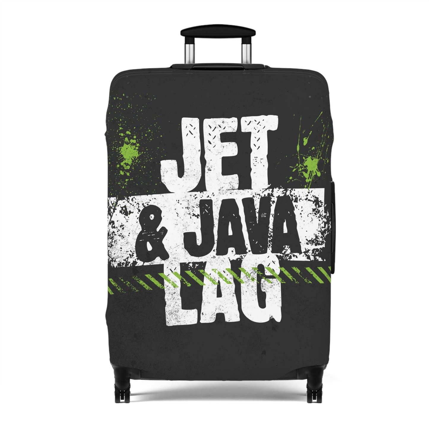 Jet Lag and Java Luggage Cover Travel Suitcase Cover